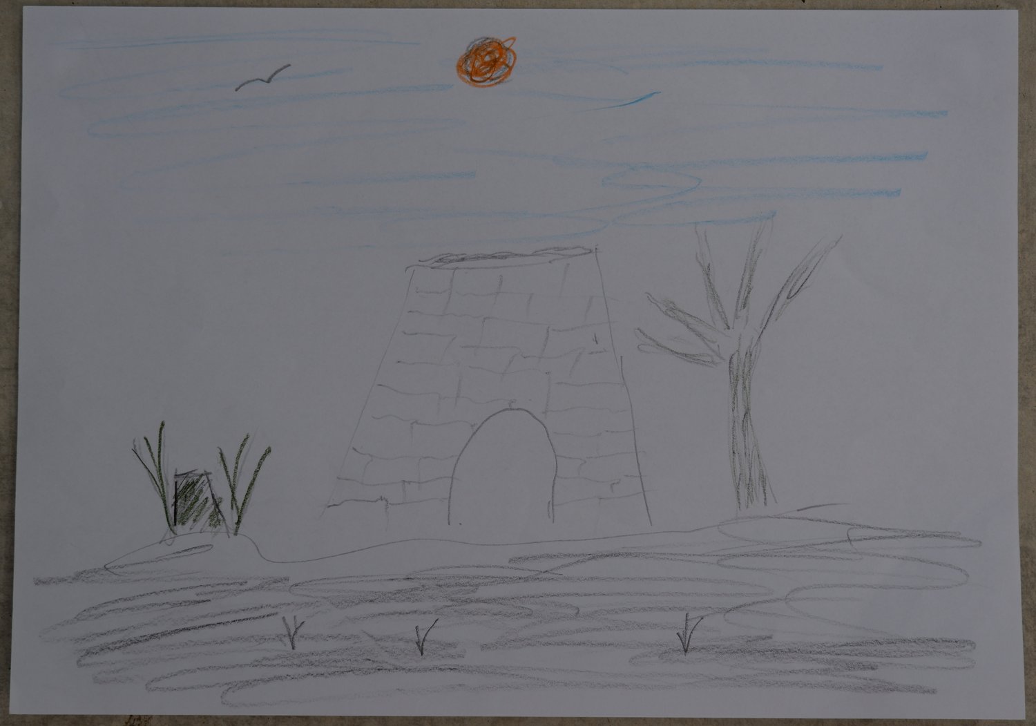 Franco's drawing of the same paiaru, as it is now